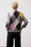 Argyle Trademark Bell Sleeve Sweater